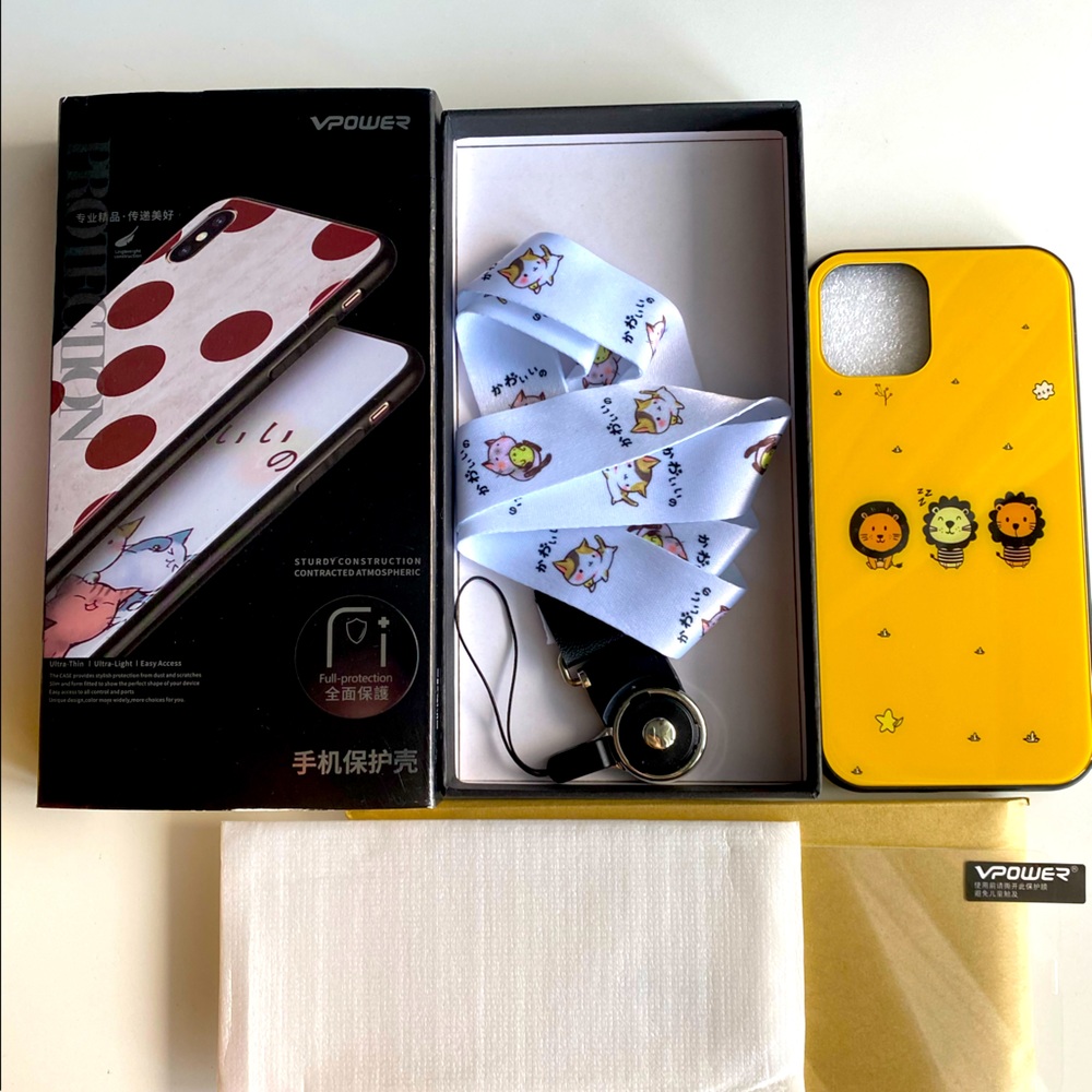 iPhone 11 Pro Case, Screen protector and strap